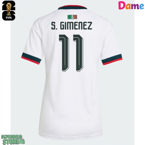 Mexico Santiago Gimenez #11 Replika Udebanetrøje Dame VM 2026 Kortærmet